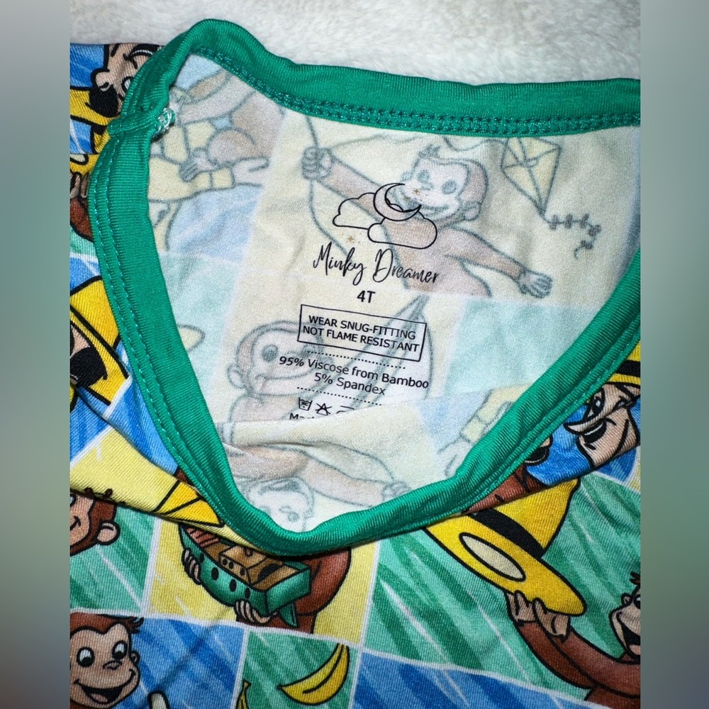 Curious George Bamboo Pj Set - Picture 4 of 4